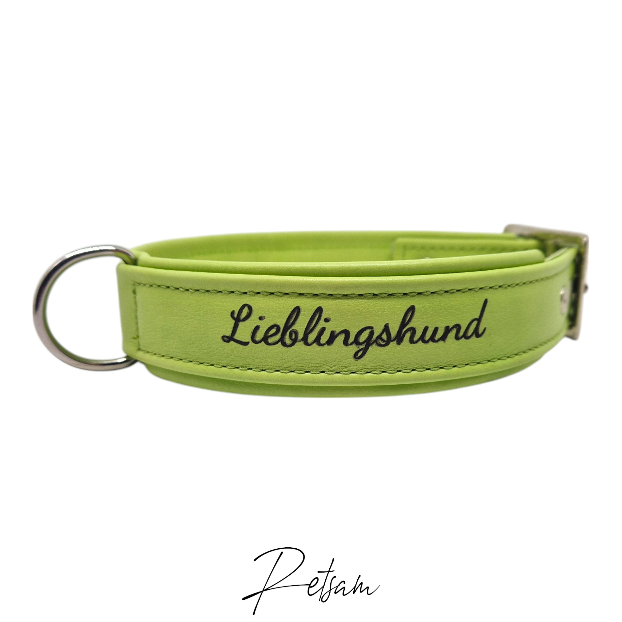 Lederhalsband Wunschtext