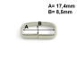 Preview: Schlaufe flach silber