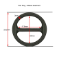 Preview: Stegring 15mm Schwarz Variante 2