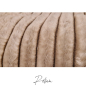 Preview: Kuscheldecke BigRip mit Kunstleder beige Hundedecke breite Rippen Wellnessfleece