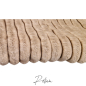 Preview: Kuscheldecke BigRip mit Kunstleder beige Hundedecke breite Rippen Wellnessfleece