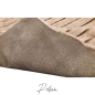 Preview: Kuscheldecke BigRip mit Kunstleder beige Hundedecke breite Rippen Wellnessfleece