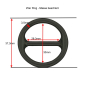 Preview: Stegring 25mm Schwarz Variante 2