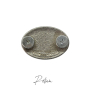 Preview: Concho "Western" silber mit blauem Stein hell