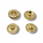 Preview: Druckknopf Metall ø12mm Gold 10 Set