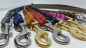 Preview: Fettlederleine, 8m Länge, Messing Karabiner mit Handschlaufe