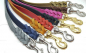 Preview: Fettlederleine, 8m Länge, Rosegold Karabiner ohne Handschlaufe