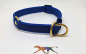 Preview: Halsband "Zugstop" Messing gummiert verstellbar