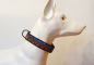 Preview: Halsband "Afrika Zacken" Webband 25mm Alumax satiniert