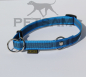 Preview: Halsband "Zugstop" Regenbogen gummiert verstellbar