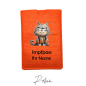 Preview: Impfpass-Hülle Filz Katze Orange / Ihr Name