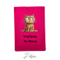 Preview: Impfpass-Hülle Filz Katze Pink / Ihr Name