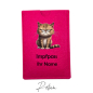 Preview: Impfpass-Hülle Filz Katze Pink / Ihr Name