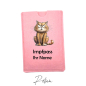Preview: Impfpass-Hülle Filz Katze Rosa / Ihr Name