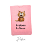 Preview: Impfpass-Hülle Filz Katze Rosa / Ihr Name