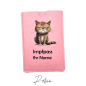 Preview: Impfpass-Hülle Filz Katze Rosa / Ihr Name