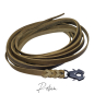 Preview: FROG Trailingleine 7,5m Länge Fettleder MIT Handschlaufe Mantrailing