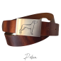 Preview: Gürtelschnalle Wechselschnalle Edelstahl Rhodesian Ridgeback Liondog 40er