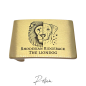 Preview: Gürtelschnalle Wechselschnalle Messing Rhodesian Ridgeback Liondog 40er