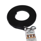 Preview: Gummierte Sportleine 5m GENÄHT Silber Karabiner ohne Handschlaufe