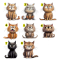 Preview: Impfpass-Hülle Filz Katze Flieder / Ihr Name