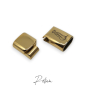 Preview: Magnetverschluss Edelstahl Goldfinish für 10mm
