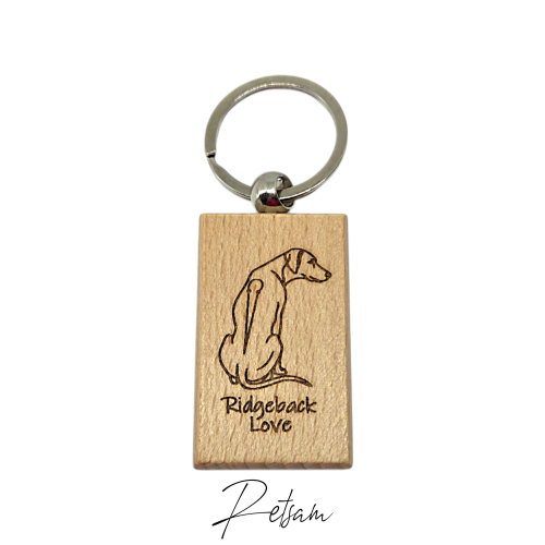 Schlüsselanhänger Ridgeback (2) Name / Logo  Rückseite