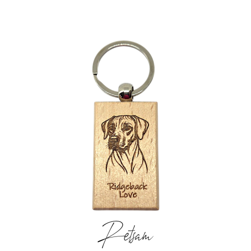 Schlüsselanhänger Ridgeback (4) Name / Logo  Rückseite