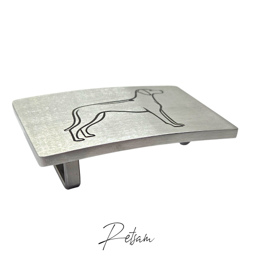 Preview: Gürtelschnalle Edelstahl massiv für 35mm Gürtel