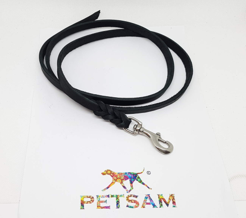 Petsam Welpenleine Fettleder 3m/8mm