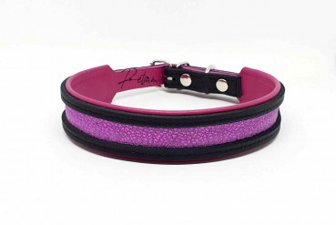 Fettleder Halsband *ILay PINK* 30mm