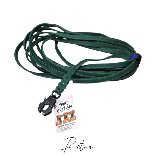 Fettlederleine, 7m Länge, FROG Sicherheitshaken ohne Handschlaufe