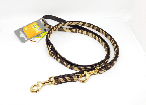 Hunter Zebra Leine, 3fach verstellbar, 2m lang, 13mm breit