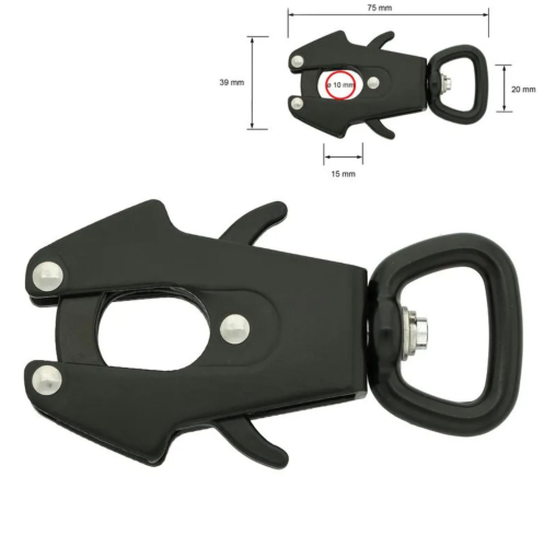 Preview: Fettlederleine, 10m Länge, FROG Sicherheitshaken ohne Handschlaufe