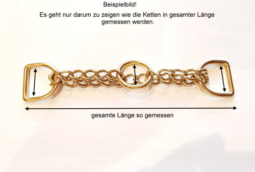 Edelstahl Zugstopkette D-Ringe 25mm L (38)