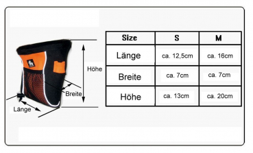 TL Futterbeutel Gr. M Leckerliebeutel GELB m Gürtelclip