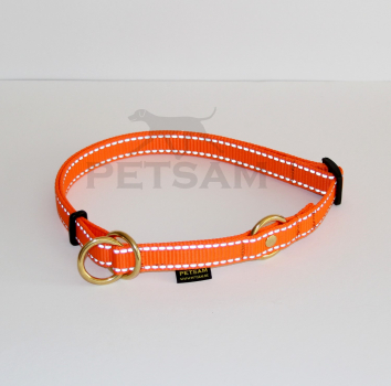 Halsband "Zugstop" Messing SAFE Reflex verstellbar