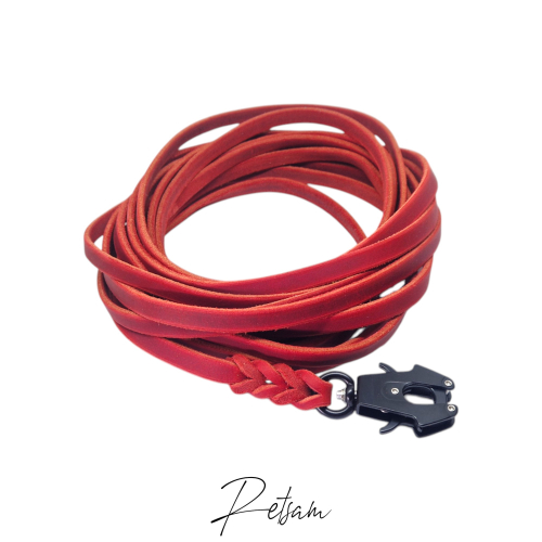 Fettlederleine, 8m Länge, FROG Karabiner MIT Handschlaufe