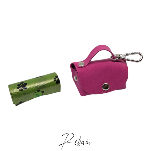 Kacktüten-Tasche pink Leder (2)