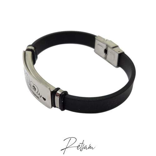 Armband Heartbeat Rhodesian Ridgeback Love Edelstahl Silber(1)