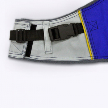 Hundemantel LUX Hellblau / Grau Gr. S
