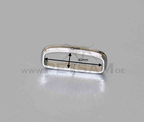 Schlaufe flach silber