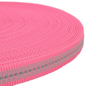 Gummierte Meterware (6) 50m-Rolle 20mm PINK REFLEX