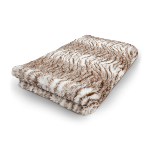 Vetbed Tiger hellbraun / braun 100cm x 150cm