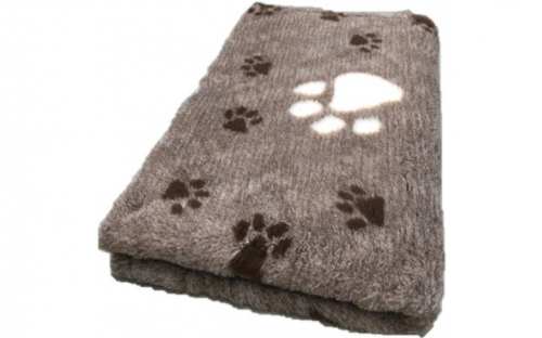 Vetbed beige melliert Pfote 75cm x 100cm