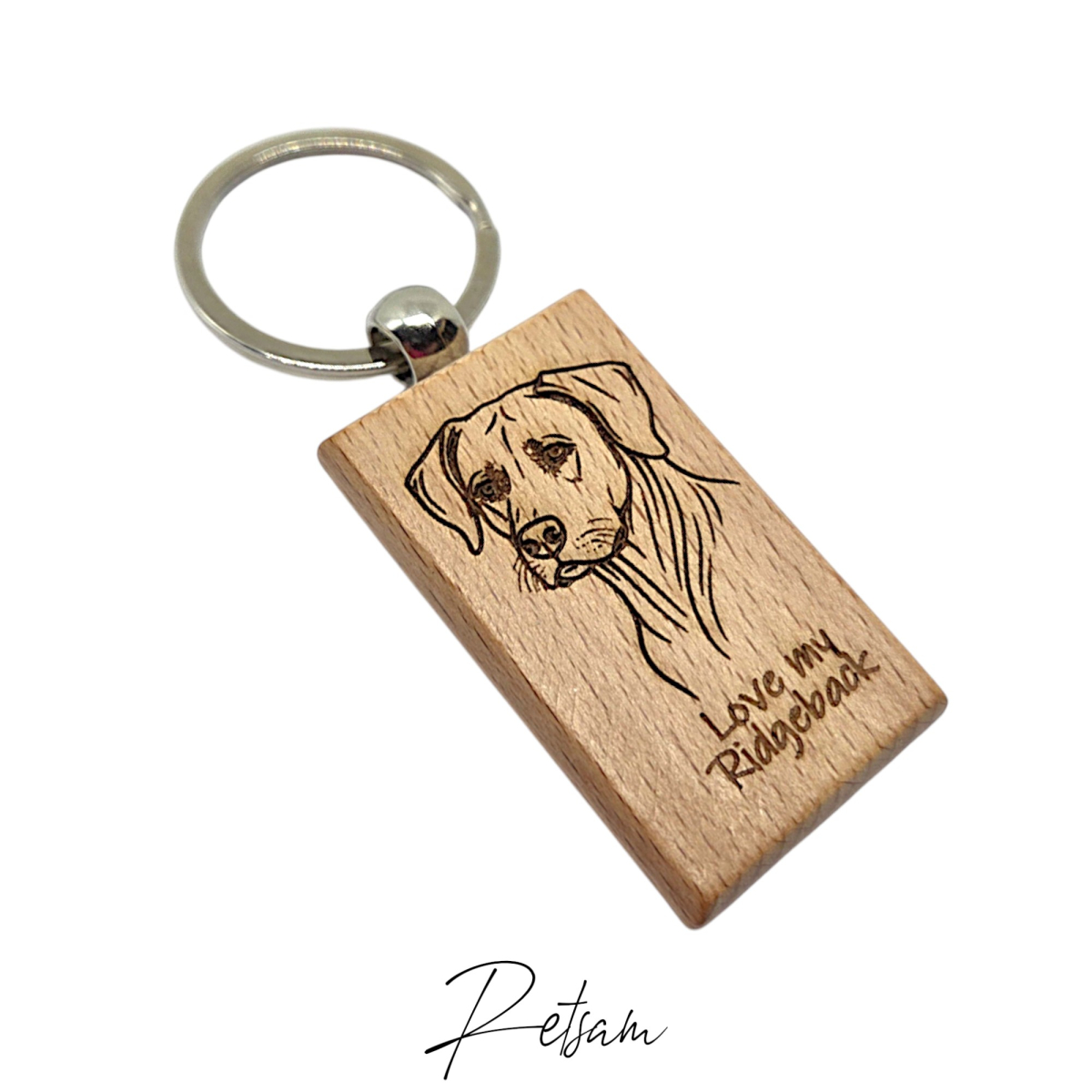 Schlüsselanhänger Ridgeback (5) Name / Logo  Rückseite