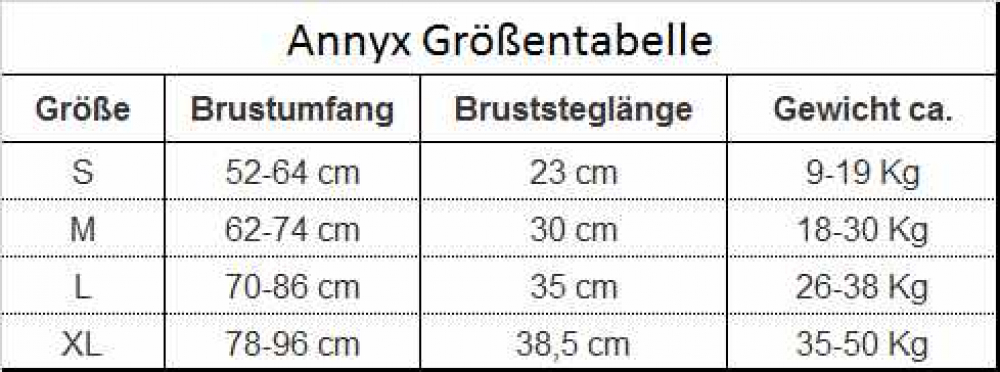 Annyx Brustgeschirr PROTECT neonorange/braun