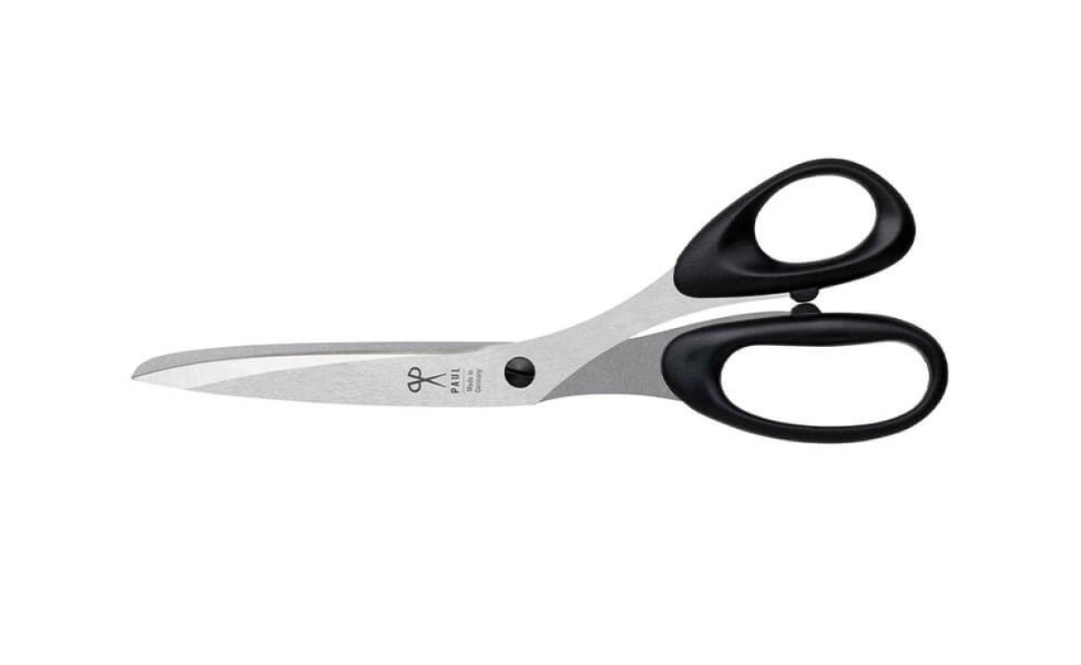 Premium Schere für Leder / Fettleder SCHWARZ