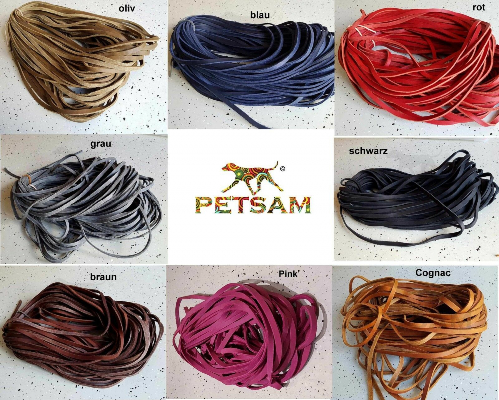 Fettleder Halsband Geschirrschnalle Antikmessing - zeitlos