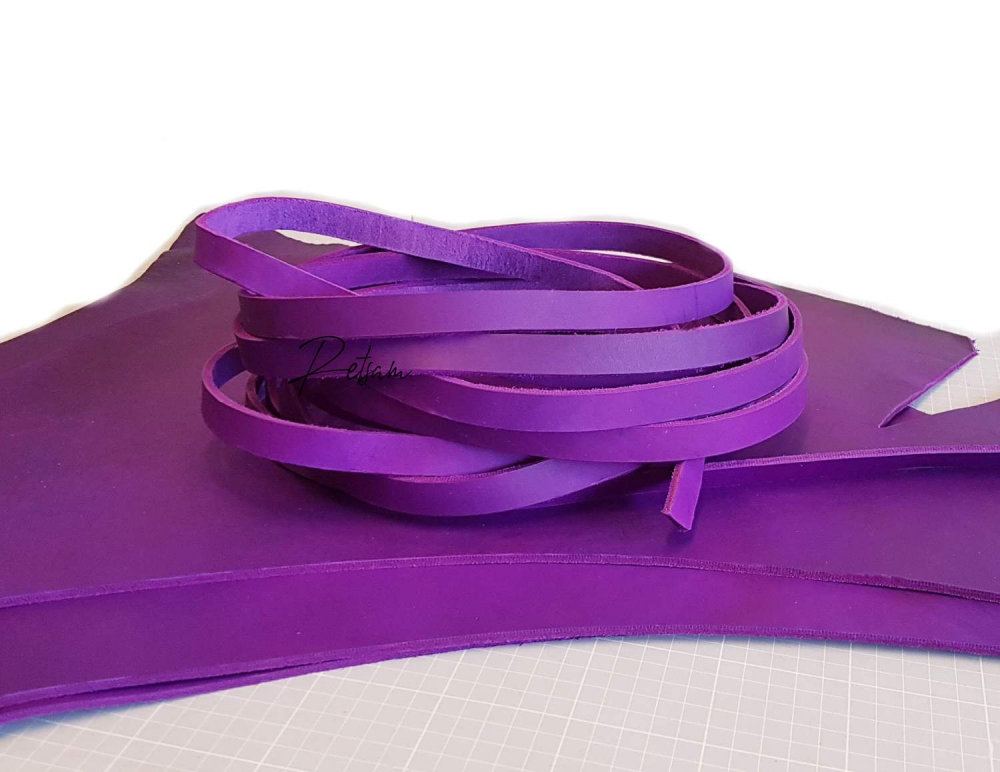 Fettleder Meterware **VIOLETT** 6mm